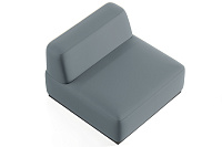 Фото №5 Сиб кресло без подлокотиков Экокожа Лайт Грей