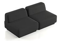 Фото №4 Сиб MOD1. модульный диван Экокожа Блэк