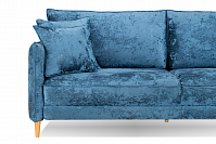 Йорк Премиум диван-кровать плюш Мадейра блю
