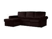 Фото №2 Угловой диван-кровать Murom, темно-коричневый