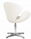 Фото Кресло дизайнерское DOBRIN SWAN цвет сиденья белый P23 алюминиевое основание 5