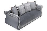Фото №5 Дарем стандарт диван-кровать велюр Талисман 13 жаккард Флора Грей