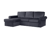 Фото №2 Угловой диван-кровать Murom, темно-серый