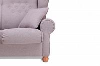 Ланкастер двухместный диван-кровать рогожка Аполло мокка