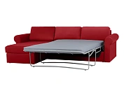 Фото №3 Угловой диван с оттоманкой и ёмкостью для хранения п5 Peterhof, красный
