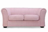 Бруклин Премиум двухместный диван велюр Ультра Роз