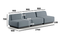 Фото №5 Сиб MOD2. модульный диван Экокожа Лайт Грей