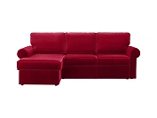Фото №1 Угловой диван-кровать Murom, бордовый