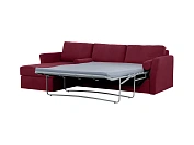 Фото №5 Угловой диван с оттоманкой и ёмкостью для хранения п1 Peterhof, красный