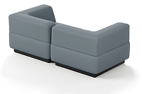 Фото №5 Сиб МОД3. модульный диван Экокожа Лайт Грей