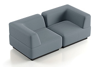 Фото №4 Сиб МОД3. модульный диван Экокожа Лайт Грей