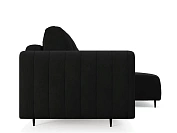 Фото №3 Угловой диван Флорент Велюр черный НВ-17817