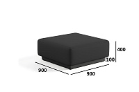 Фото №3 Сиб пуф Экокожа Блэк